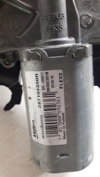 Dacia Duster Sandero Arka Silecek Motoru (AYAK HASARLI) 287104350R HP CP (DG-125)