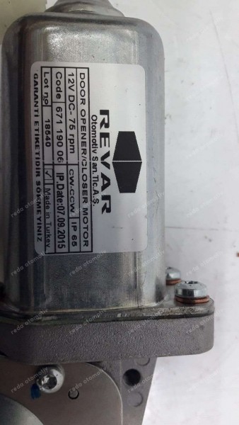 Revar Sürgülü (Kayar) Kapı Motoru Amb. 67119006 YP (DG-127)