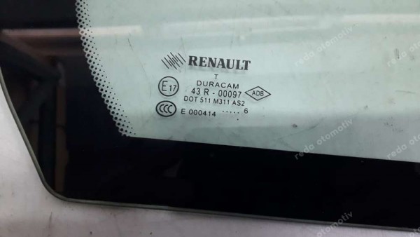 Renault Fluence Sağ Arka Kelebek Camı Orj. HP CP (LB-110)