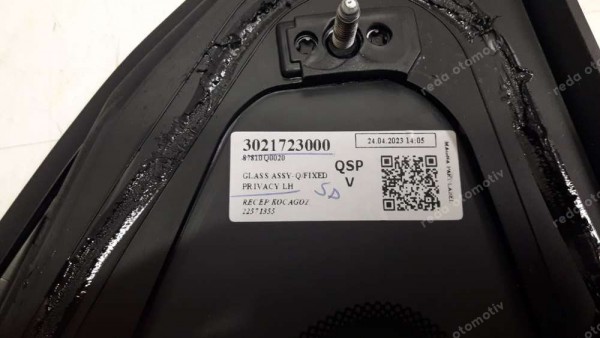 Hyundai İ20 Sol Arka Kelebek Camı Orj. 87810-Q0010 SP YP (LB-110)