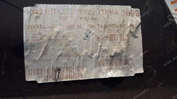 Renault Clio 5 Arka Tampon Park Sensörlü Dolu Orj 850224645R 850224339R CP (GG-110)