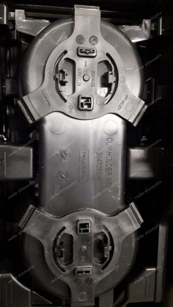 Renault Clio5 Orta Konsol Koldayama Bardaklık Komple 969158883R   CP (KB-120)