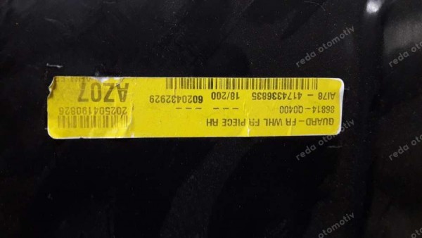 Hyundai Bayon Sağ Ön Çamurluk Davlumbazı 86812-Q0400 86814-Q0400 SP YP (MA-110)