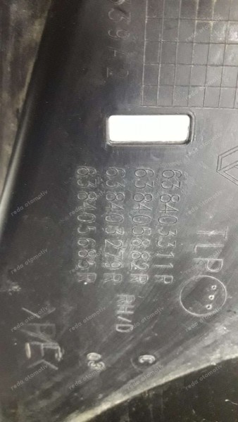 Renault Clio 5 Sol Ön Çamurluk Davlumbazı 638410574R CP HP (MA-110)