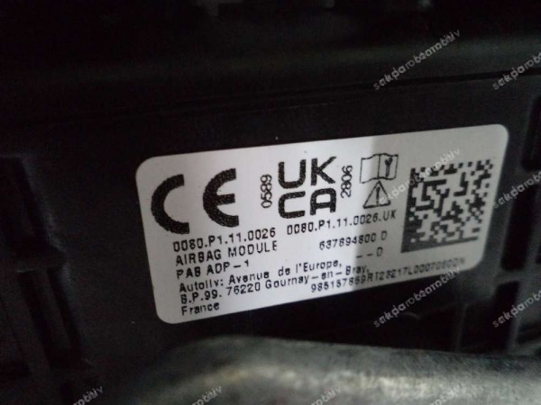 Clio 5 Torpido Gögüs Yolcu Airbag 681038885R 985157869R YP (AB-130)