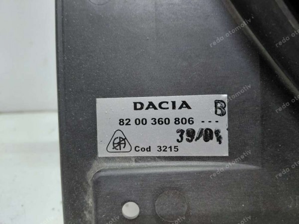 Dacia Logan Fan Motoru Orj. 6001550769 8200360806 YP (HE-120)