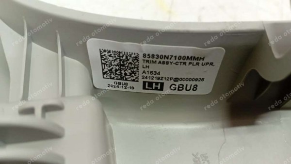 Hyundai Tucson Sağ Orta Üst Direk Trimi 85830-N7100 SP YP (DA-110)