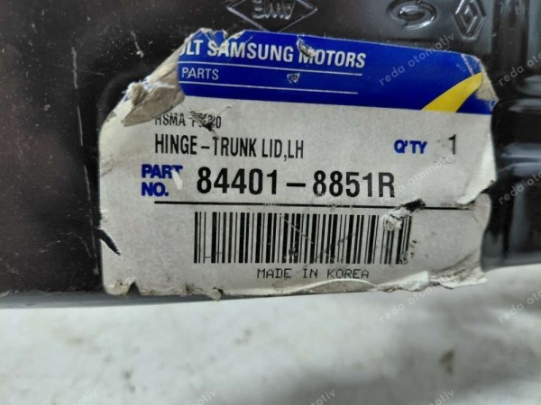 Renault Fluence Sol Bagaj Kapak Menteşesi 844018851R CP (HB-125)