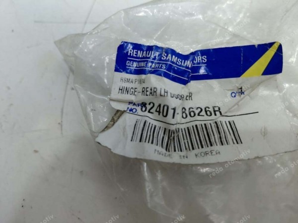 Renault Latitude Sol Arka Kapı Üst Menteşesi Orj. 824018626R YP (HB-1212)
