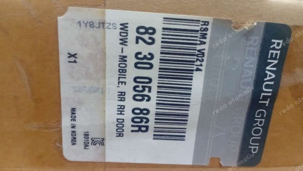 Renault Koleos 2 Sağ Arka Cam 823005686R YP (Gİ-130)