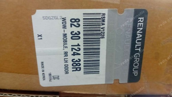 Renault Koleos 2 Sol Arka Cam 823012438R YP (Gİ-130)