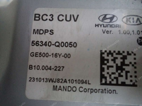 Hyundai Bayon Direksiyon Mili Kolonu Orj 56340-Q0050 56300-Q0720 SP YP (İH-130)