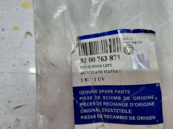 Dacia Sandero Sol Kaput Menteşesi 8200763871 YP (HA-126)