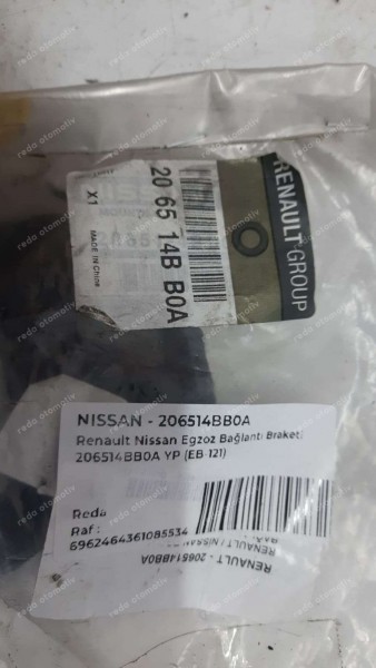 Renault Nissan Egzoz Bağlantı Braketi 206514BB0A YP (EB-121)