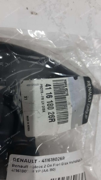 Renault Koleos 2 Ön Fren Disk Muhafaza Sacı 411618026R YP (AA-110)