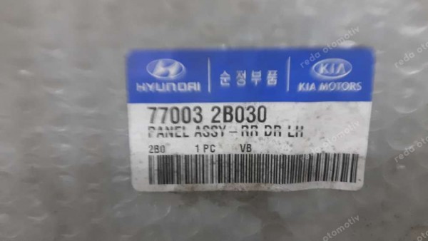 Hyundai Santa Fe Sol Arka Kapı 77003-2B030 YP (Kİ-109)