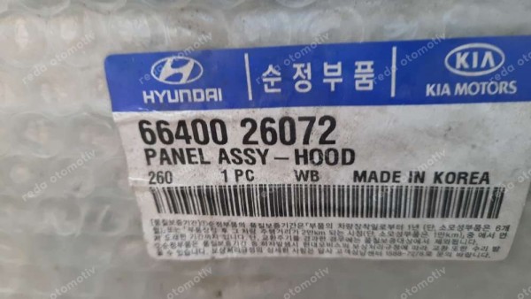 Hyundai Santa Fe Motor Kaputu 66400-26072 YP (FE-109)