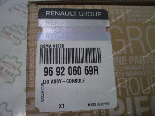 Renault Talisman Orta Konsol Kol Dayama Orjinal Sıfır 969206069R YP (KF-120)