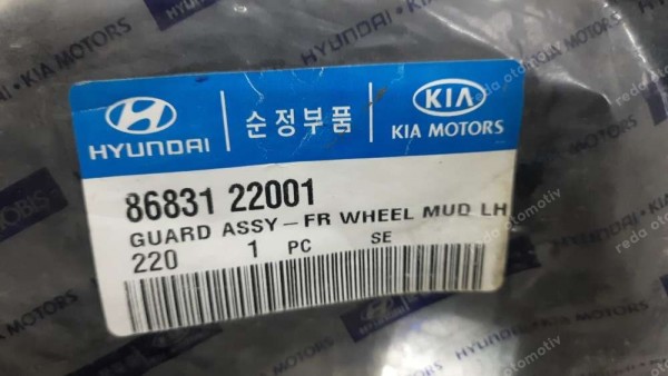 Hyundai Accent Sol Ön Paçalık 86831-22001  YP (FD-130)
