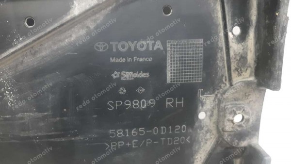 Toyota Yaris Croos Karter Muhafazası Sağ 581650-D120 CP (GD-140)