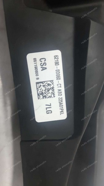 Toyota Yaris Cross Tavan Sol Perde Airbag Havayastığı Koruma Trim 651191700 62180-0D060 CP (EA-110)