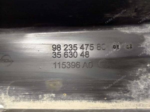 Opel Corsa F Sağ Alt Muhafaza Deflektör 9823547580 SP HP (GD140)