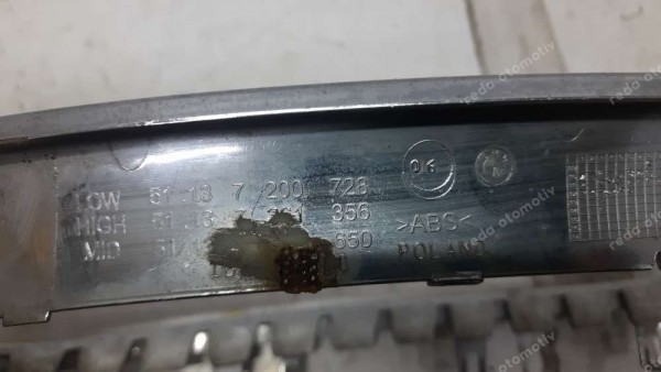 BMW 5 Serisi Sağ Krom Panjur 51137200723 HP CP (JC-130)
