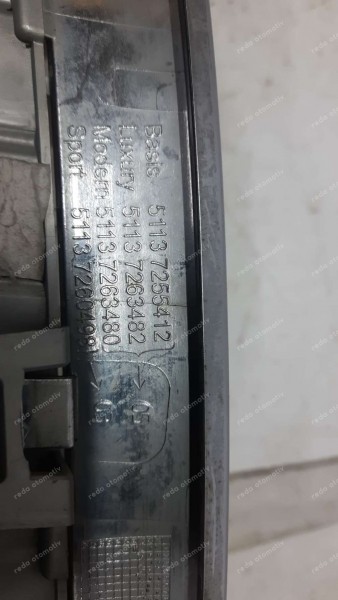 BMW 5 Serisi Sağ Krom Panjur 51137200723 HP CP (JC-130)