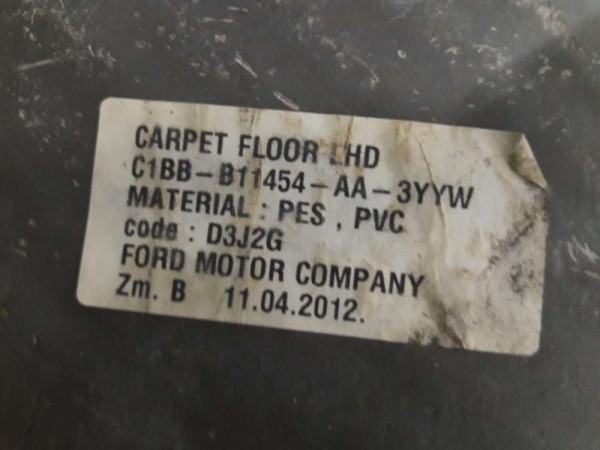Ford Fiesta Taban Halısı 2010 Sonrası CP HP