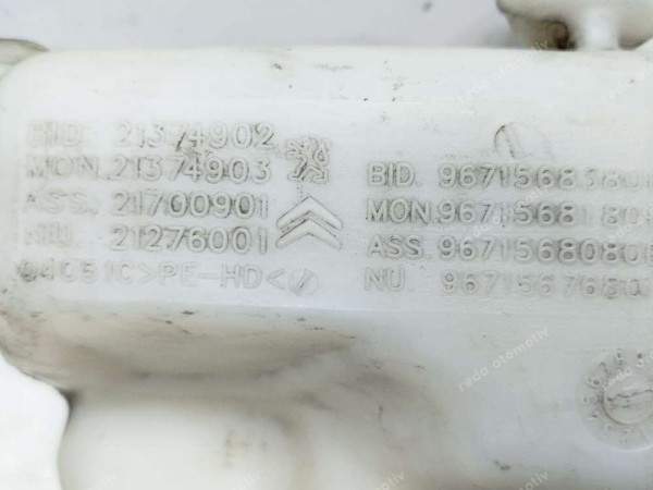 Citroen Berlingo Peugeot Partner 2 Cam Suyu Deposu Su Fiskiye Bidonu 9671568380 CP (CE111)