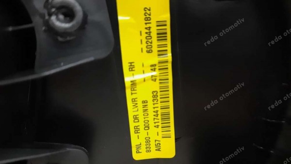 Hyundai Bayon İ20 Sağ Arka Kapı Döşemesi 83720-Q1010 SP YP (EE-120)