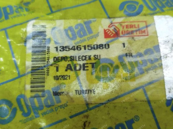 Fiat Fiorino Cam Suyu Deposu Su Fiskiye Bidonu Motorlu 1354615080 YP (CE112)