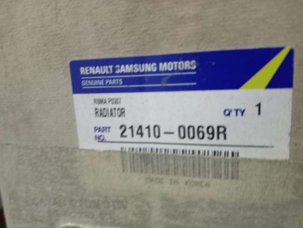 Renault Fluence 1.6 Motor Su Radyatörü Orjinal YP (HD-140)