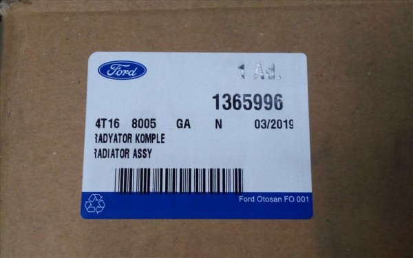 Ford Connect 1.8 TDCİ Motor Su Radyatörü Klimalı 4T16-8005-GA Orjinal YP [ID-130]