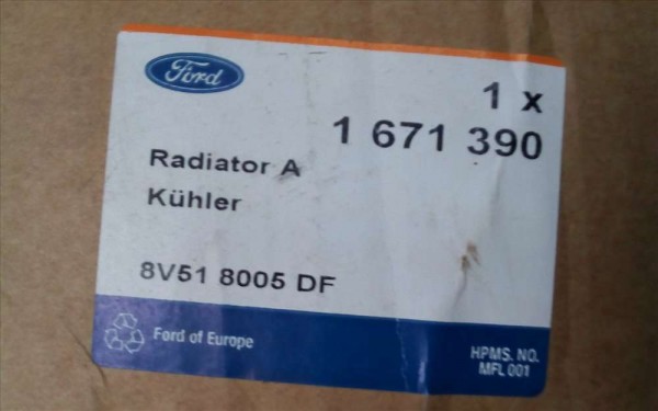 Ford Fiesta Diesel Motor Su Radyatörü Orjinal 8V51-8005-D YP [G-C-120]
