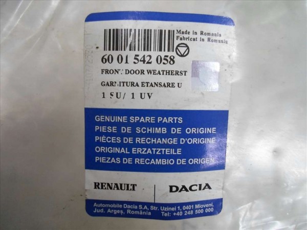 Dacia Pick-Up Ön Kapı Fitili Orjinal 6001542058 YP (F2)