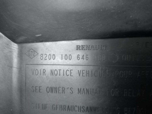 Renault Megane 1 Role Kutusu Üst Kapak A.Ü. YP (BA-110)