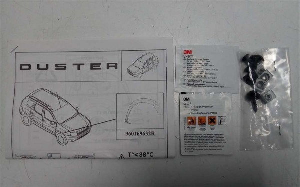 Dacia Duster Sağ Ön Çamurluk Koruma Bandı Bakaliti Dodik Komple 2 Parça Orjinal YP (DI-109)