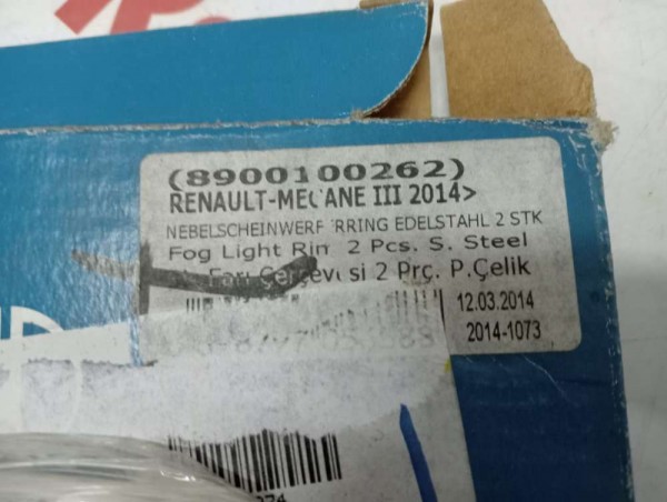Renault Megane 3 NBI Nikelaj Krom Sis Far Çerçevesi 8900100262 YS YP [C-B-130]
