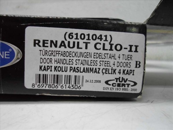 Dacia Logan MCV Krom Kapı Kolu Nikelaj Kaplaması P.Çelik 7711472097 YS YP [C-B-130]