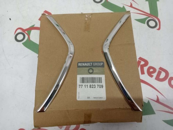 Dacia Duster Ön Panjur Yan Çıtaları Nikelajı Orjinal 7711823709 YP [C-B-130]