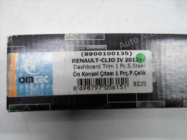 Renault Clio 4 Torpido Krom Kaplaması 8900100135 YS YP [D-B-130]