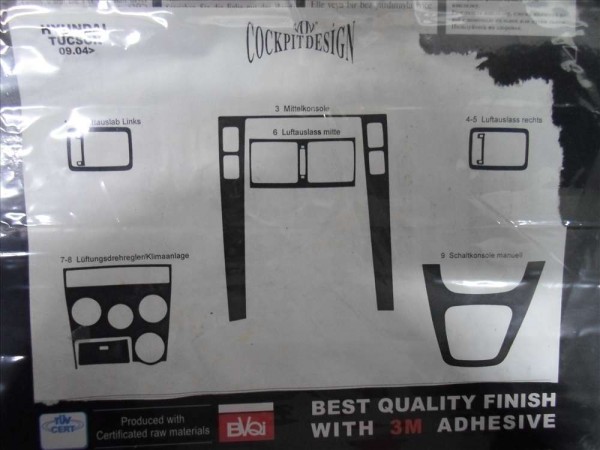 Hyundai Tucson Torpido Konsol Kaplama Seti ORJİNAL V07060A YP [D-B-130]