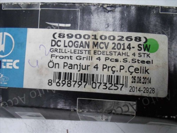Dacia Logan MCV Sandero Ön Panjur Izgarası Nikelajı Takım OMTEC 8900100268 YS YP [D-B-130]