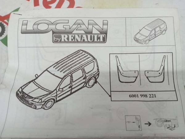 Dacia Logan Mcv Arka Paçalık Takım Orjinal A.Ü. 6001998221 YP [D-B-130]