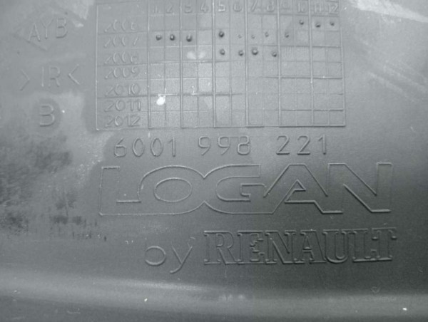 Dacia Logan Mcv Arka Paçalık Takım Orjinal A.Ü. 6001998221 YP [D-B-130]