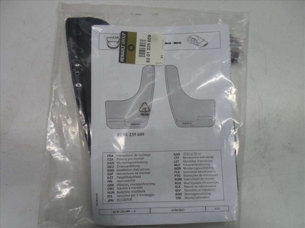 Dacia Dokker Lodgy Logan Sandero Paçalık Tozluk Orjinal TAKIM 8201235609 YP [D-B-130]