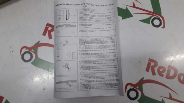 Renault Kangoo 2-3 Plaka Üstü Paslanmaz Çelik 7711472105 YP [D-B-130]