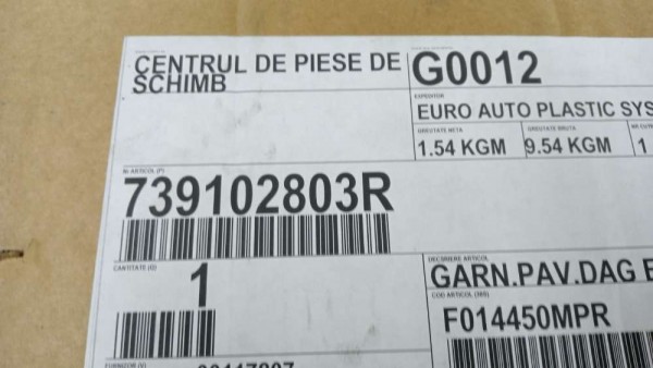 Dacia Sandero 2 Tavan Döşemesi 739102803R YP [G-A-200]