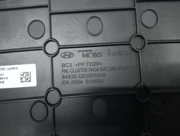 Hyundai İ20 20/22 Gösterge Paneli Üstü Şapka Orj 84835-Q0300 SP YP (GF-120)